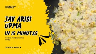 How to prepare Jav arasi upma in Tamil upma javarasiupma cooking [upl. by Nona]