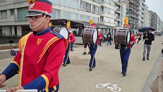 Royal FASAM Orchestra Le BizetBelgique Folkloristische Garnaalstoet Oostduinkerke Koksijde 2024 [upl. by Gnurt]