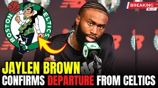 END OF AN ERA Jaylen Browns SHOCKING DEPARTURE  Boston Celtics News [upl. by Aidua]