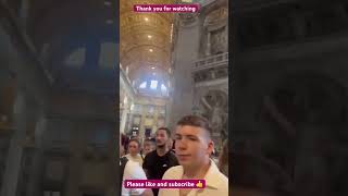 ST PETERS BASILICARome Italy vatican tour travel tourism church cathedral pinoyabroad [upl. by Esaele]