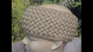 CROCHET HEADBAND  One Row Repeat [upl. by Bouchard443]