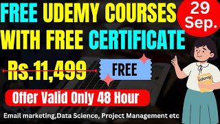 FREE UDEMY COURSES WITH FREE CERTIFICATE  Learn Trending Skills  Free Udemy Coupon For Students [upl. by Delsman945]