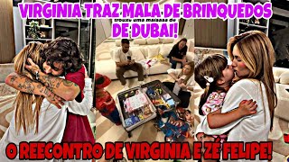 Virginia Fonseca volta de Dubai e mostra reencontro com Zé Felipe e família [upl. by Eeral]