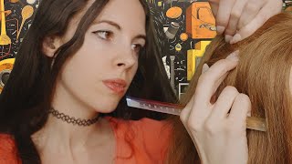 ASMR Girl in The Back Of Class Plays With Your Hair Scalp treatment [upl. by Chenay]