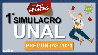 Simulacro 1  Examen Universidad Nacional UNAL  2024 Actualizado 📚 [upl. by Tolland]