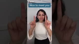 Greetings in American Sign Language ASL [upl. by Vil432]