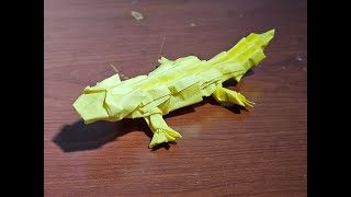 아르마딜로 도마뱀 접기Armadillo Girdled Lizard Origami [upl. by Aliac]