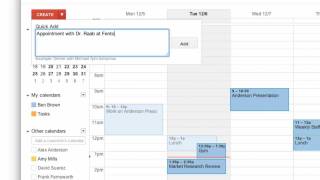 Creating Events in Google Calendar [upl. by Ayaet]