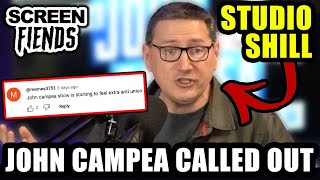 John Campea CALLED OUT by his Audience for DEFENDING Studios and Bob Iger in SAG amp WGA Strikes [upl. by Nojram]