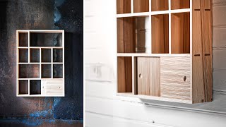 4K Silent Woodworking Building a Shelf with Dovetails amp Detailed Joinery – Full Process [upl. by Ellecram]