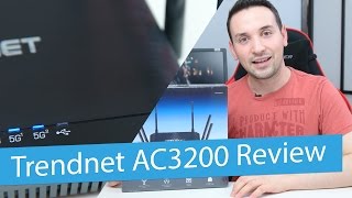 Trendnet AC3200 TEW828DRU Tri Band Wireless Router review  Smart Connect Technology [upl. by Braasch83]