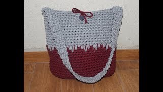 torebka na szydełku ze sznurka bawełnianego  bag on crochet [upl. by Enneirb]