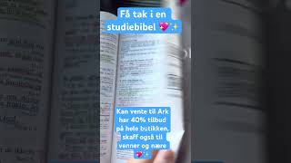 Anbefales 💖✨ Studie bibel «Bibelen  Guds Ord Fokus» bibel bible shorts [upl. by Hadeehuat666]