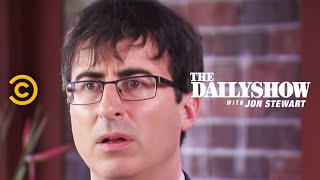 The Daily Show  Gun Control amp Political Suicide ft John Oliver [upl. by Kynthia]