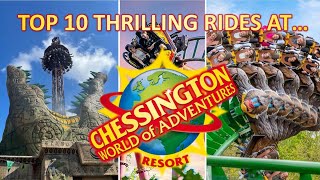 Top 10 Most THRILLING RIDES At Chessington That You Should Try [upl. by Herculie]