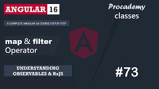 73 RxJS map amp filter Operator  Understanding Observables amp RxJS  A Complete Angular Course [upl. by Hailahk]