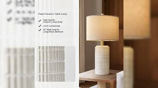 PoKat 23quot Modern Ceramic Table Lamp [upl. by Anilrac]