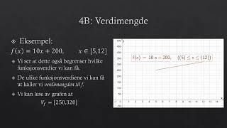 4B Definisjonsmengde og verdimengde [upl. by Adamik]