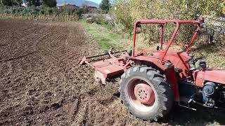 Fresa Breviglieri B14 con SAME Corsaro 70 dt AFFINAMENTO TERRENO X LA SEMINA [upl. by Ahcsrop]