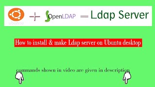 Install Ldap Server On ubuntu desktop  Easy Way  open Ldap  with commands Link [upl. by Ringe]