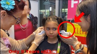 9 YEAR OLD AVA GETS A SECOND PIERCING WITH HER BESTIES [upl. by Germana]