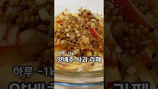 클린한데 진짜 맛있는 양배추 사과 라페 [upl. by Ezekiel]