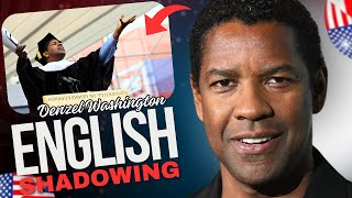 Listen And Repeat  Learn English with Denzel Washintons Greatest Speech  English Shadowing [upl. by Janek]