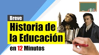 Historia de la EDUCACIÓN  Resumen  Desde sus orígenes hasta nuestros días [upl. by Alyk]