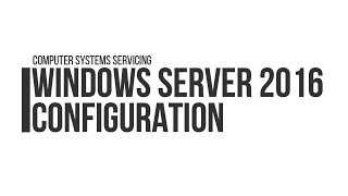 WINDOWS SERVER 2016  CLIENT CONFIGURATION [upl. by Warchaw]