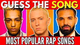 Guess The Song  Most Popular Rap Songs Ever 🔥📀 [upl. by Ttelracs]