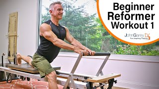 Beginner Pilates Reformer Workout 1  15 minutes [upl. by Casey]