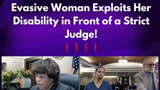 Evasive Woman Exploits Her Disability in Front of a Strict Judge❗️❗️ JUDGE BOYD [upl. by Conall924]