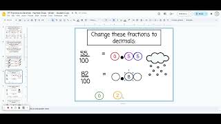 Fractions to Decimals  Winter Version [upl. by Jillayne]