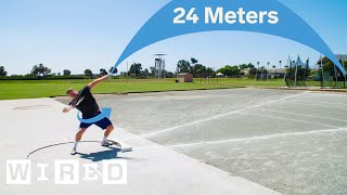 Why Its Almost Impossible to Shot Put 24 Meters  WIRED [upl. by Odrick]