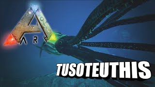 Taming A Tusoteuthis  Ark Survival Evolved  The Island [upl. by Lleksah]