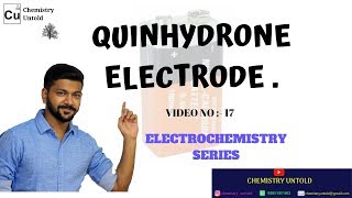 ELECTROCHEMISTRY IN HINDI 17  QUINHYDRONE ELECTRODE  IIT JEE NEET CSIR NET GATE [upl. by Suirred]