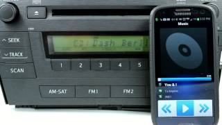 GROM Audio Bluetooth Demo in Toyota Prius and Samsung Galaxy  Hands Free Calls and Music [upl. by Bain220]