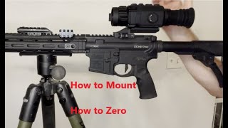 AGM Rattler V2 How to Mount and Zero your scope [upl. by Blalock347]