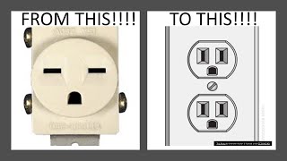 How to Convert a 220 outlet to a 110 Outlet Converting 240 volt to 120 volt  SUBSCRIBE 4 More [upl. by Essilevi899]