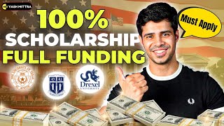 USA Universities offering 100 Scholarship to International Students 2025 [upl. by Yonatan]