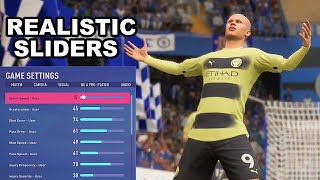 FIFA 23 Realistic Sliders Player Career Mode Sliders  Gameplay [upl. by Ahsimot791]