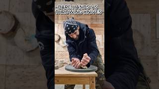 BARE Hands VS THROWING Knives [upl. by Adyan776]