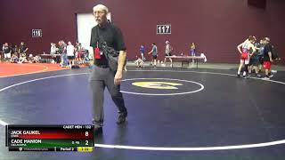 Cadet Men 132 Jack Gaukel Iowa Vs Cade Manion Oklahoma [upl. by Owades871]