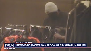 New video shows Oak Brook mall grabandrun thefts [upl. by Hedy]