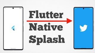 How to create a Native Splash Screen in Flutter flutter [upl. by Willi]