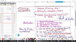 1018 A2 Review Solving with square roots and factoring [upl. by Eelanej]