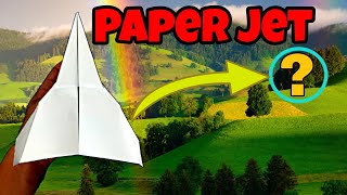 How To Make Jet Paper Plane  Flies Far And Fast [upl. by Llenor418]