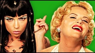 Epic Rap Battles Of History  Behind the Scenes Cleopatra vs Marilyn Monroe [upl. by Mahan]