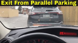 How To Exit A Parallel Parking SpaceDriving Tutorial [upl. by Isahella]