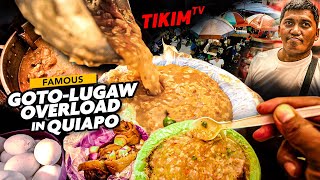 Viral GOTO LUGAW QUIAPO STREET FOOD  Eddie Wow Lugaw Goto Story  TIKIM TV [upl. by Fang]